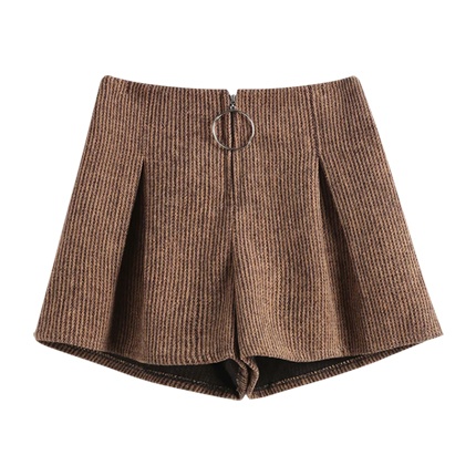 shop Zipper Front Wide Leg Shorts online shop Zipper Front Wide Leg Shorts online