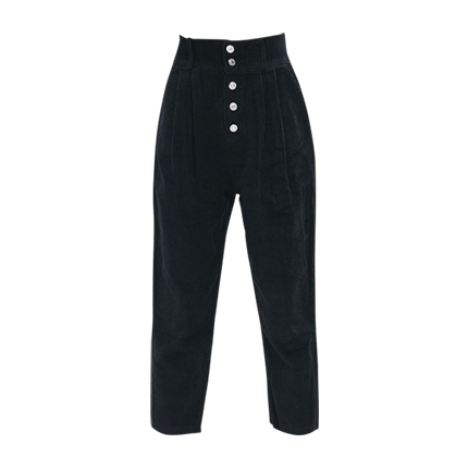 Style and compare Tape Button Side Wide Leg Pants | clothing 