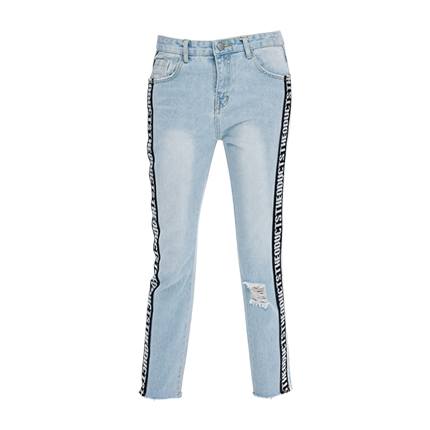 shop Letter Patch Ripped Faded Jeans online shop Letter Patch Ripped Faded Jeans online