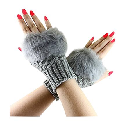 shop Gugzy Women Fingerless Gloves Mitten Winter Warmer Faux Fur Knitted Gloves online shop Gugzy Women Fingerless Gloves Mitten Winter Warmer Faux Fur Knitted Gloves online