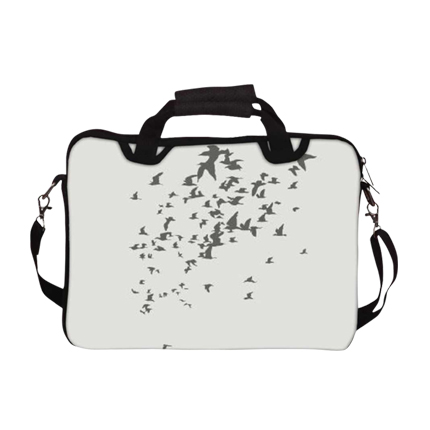shop online Snoogg Birds Pattern Grey Laptop Notebook SlipCase shop online Snoogg Birds Pattern Grey Laptop Notebook SlipCase