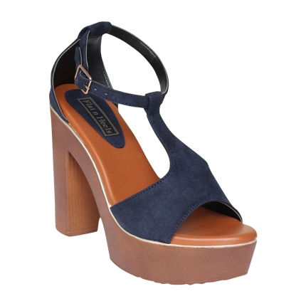 shop online Flat n Heels Women Navy Blue Solid Suede Sandals shop online Flat n Heels Women Navy Blue Solid Suede Sandals