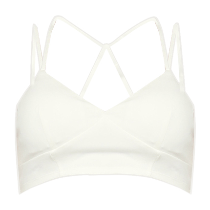 shop online FOREVER 21 Women Off-White Solid Bralette Top shop online FOREVER 21 Women Off-White Solid Bralette Top