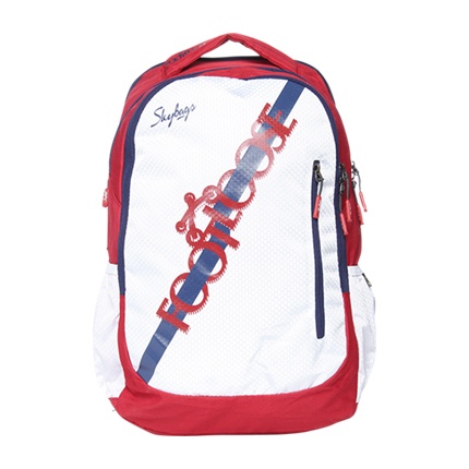 skybags white backpack