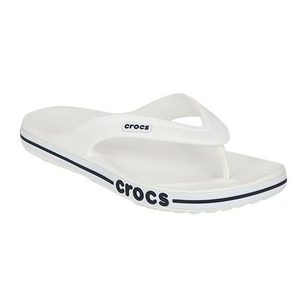 crocs bayaband white flip flops