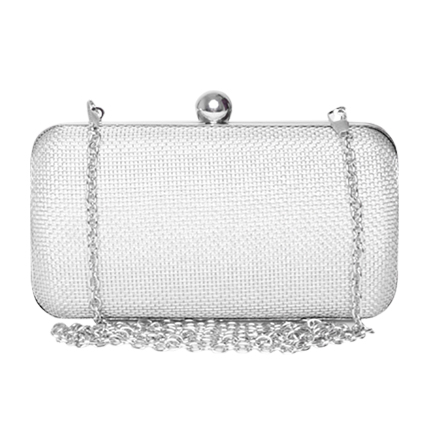 shop online Parfois Silver-Toned Box Clutch shop online Parfois Silver-Toned Box Clutch