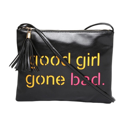shop online DressBerry Black Cut-Out Detail Sling Bag shop online DressBerry Black Cut-Out Detail Sling Bag