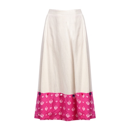 shop Shree Women Off-White Maxi Flared Skirt online shop Shree Women Off-White Maxi Flared Skirt online