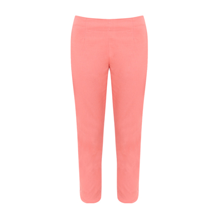 shop Women Peach-Coloured Cropped Casual Trousers online shop Women Peach-Coloured Cropped Casual Trousers online