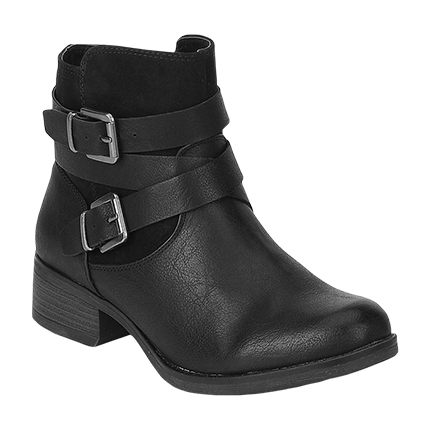 shop online Wagon Black Buckled Boots shop online Wagon Black Buckled Boots