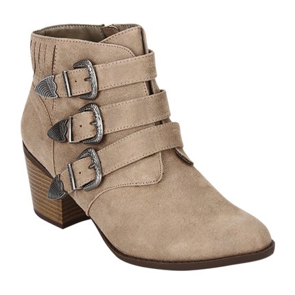 shop online Angela Beige Buckled Ankle Length Boots shop online Angela Beige Buckled Ankle Length Boots