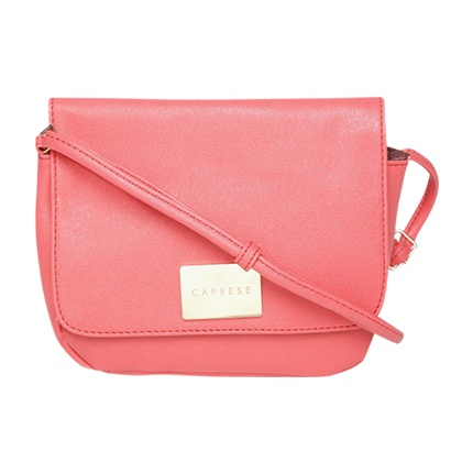 lavie pink solid shoulder bag