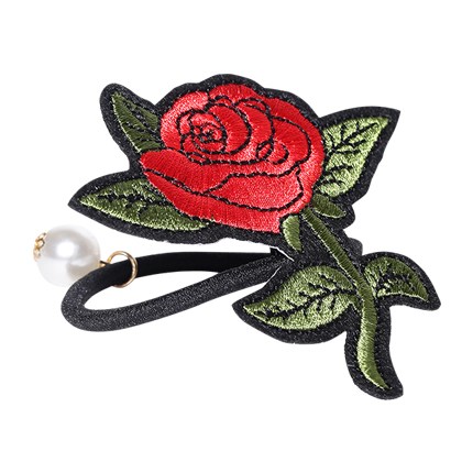 shop Red & Green Floral Embroidered Hairband online shop Red & Green Floral Embroidered Hairband online