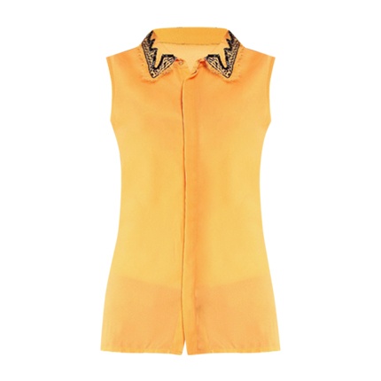 shop online Orange Solid Shirt shop online Orange Solid Shirt