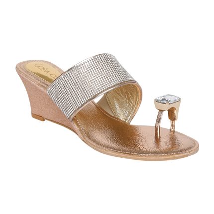 catwalk rose gold sandals