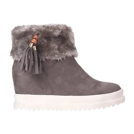 shop online Grey Tassel Ankle Length Boots shop online Grey Tassel Ankle Length Boots