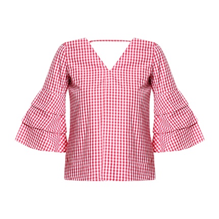 shop online 20Dresses Red Checked Blouse shop online 20Dresses Red Checked Blouse