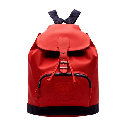 red lacoste backpack