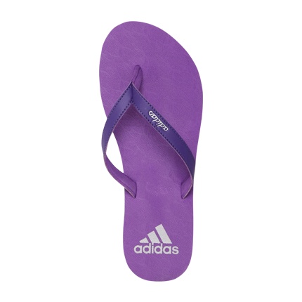 adidas flip flops purple