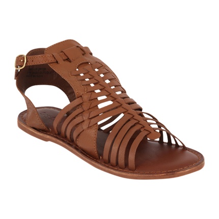 shop online London Rag Women Tan Solid Leather Gladiators shop online London Rag Women Tan Solid Leather Gladiators