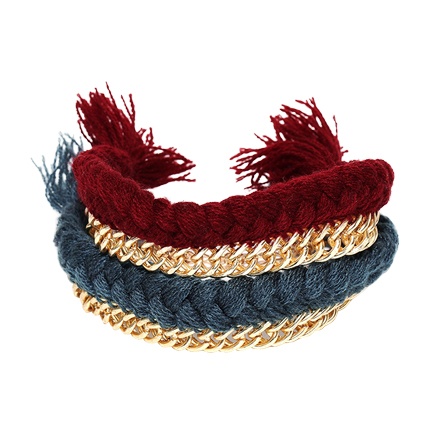 shop Blueberry Set of 2 Braided Bracelets online shop Blueberry Set of 2 Braided Bracelets online