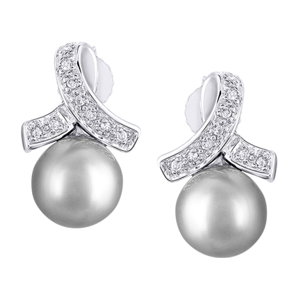 shop online Silver-Toned Stone Pearl & Embellished Studs shop online Silver-Toned Stone Pearl & Embellished Studs