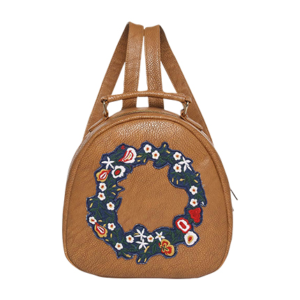 shop online Brown Jenee Embroidered Backpack shop online Brown Jenee Embroidered Backpack