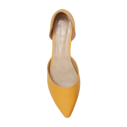 mustard yellow flats