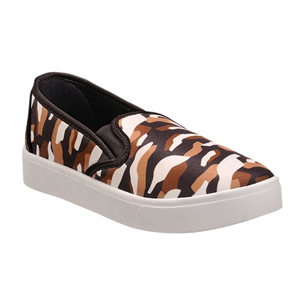 shop Nell Women Black Printed Regular Slip On Sneakers online shop Nell Women Black Printed Regular Slip On Sneakers online