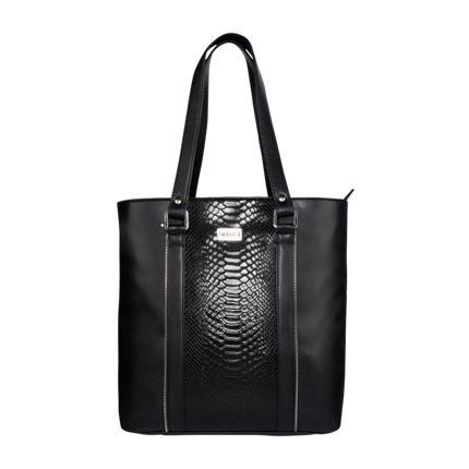 shop online Imagica Black Polyurethane (Pu) Tote Bag shop online Imagica Black Polyurethane (Pu) Tote Bag