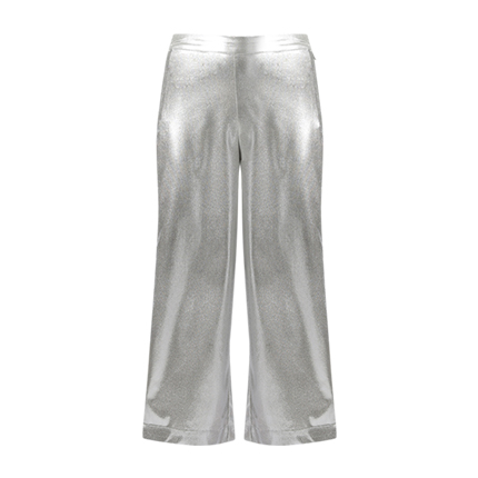shop Women Silver Solid Cropped Parallel Trousers online shop Women Silver Solid Cropped Parallel Trousers online