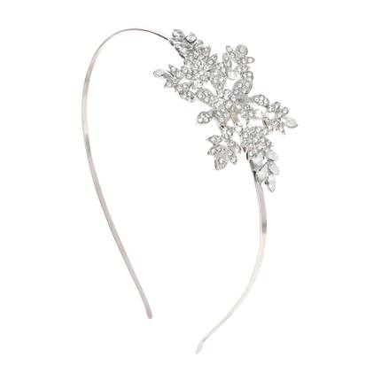 shop online Accessorize Silver-Toned Embellished Floral Hairband shop online Accessorize Silver-Toned Embellished Floral Hairband