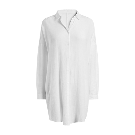shop online White Solid Long Shirt shop online White Solid Long Shirt