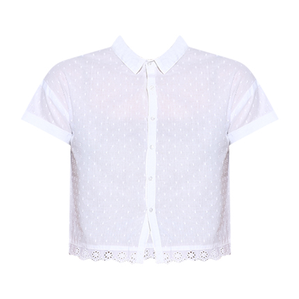 shop White Embroidered Shirt online shop White Embroidered Shirt online