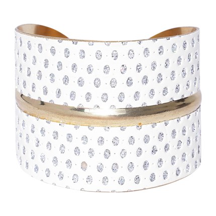 shop YouBella Gold-Toned & White Stone-Studded Cuff Bracelet online shop YouBella Gold-Toned & White Stone-Studded Cuff Bracelet online