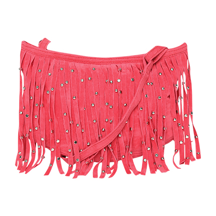 shop POCKIT Pink Fringe Sling Bag online shop POCKIT Pink Fringe Sling Bag online