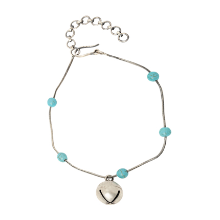 shop Quirksmith Silver-Toned & Blue Anklet online shop Quirksmith Silver-Toned & Blue Anklet online