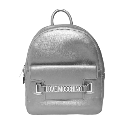 shop online LOVE MOSCHINO Women Gunmetal-Toned Handmade Backpack shop online LOVE MOSCHINO Women Gunmetal-Toned Handmade Backpack