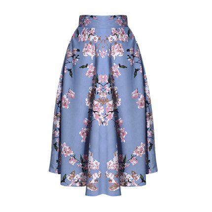 shop online Multicoloured Printed Flared Skirt shop online Multicoloured Printed Flared Skirt