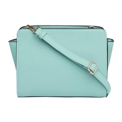 shop online Mast & Harbour Turquoise Polyurethane (Pu) Sling Bag shop online Mast & Harbour Turquoise Polyurethane (Pu) Sling Bag