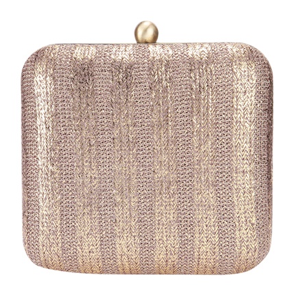 shop online Tarusa Beige & Gold-Toned Leather Box Clutch shop online Tarusa Beige & Gold-Toned Leather Box Clutch
