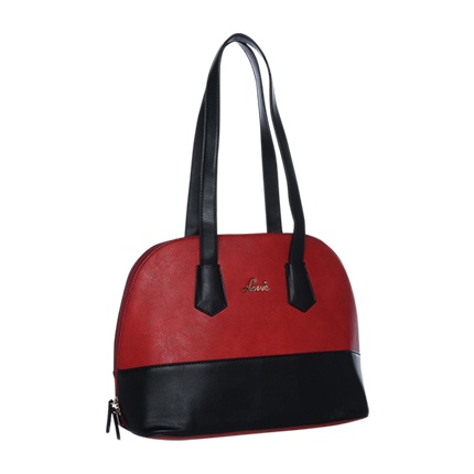 lavie red solid shoulder bag