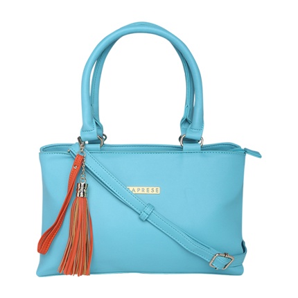Style and compare Caprese Blue Solid Handheld Bag | bags | Sociomix